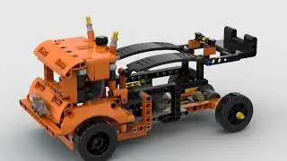Lego 42093 OT Orange Truck rotate 3D