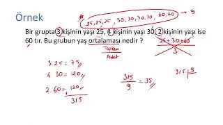 7.SINIF / Ortalama - Ortanca - Tepe Değer Konu Anlatımı