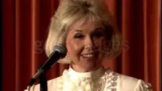 Doris Day Accepts Golden Globe - 1989