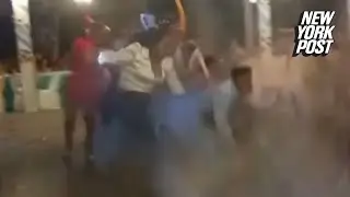 WATCH: Dance floor sinkhole swallows 25 students and ruins graduation party | New York Post