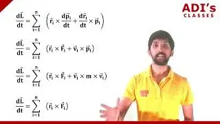 Relationship between angular momentum & torque(system of particles) | Physics 11 - ADIs Classes |