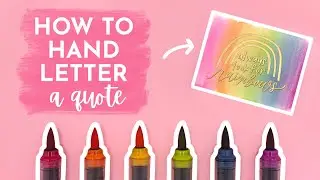HOW TO HAND LETTER A QUOTE | Laying out a quote for hand lettering beginners