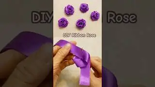 Как сделать розы из лент - Супер простое изготовление роз только с помощью иглы