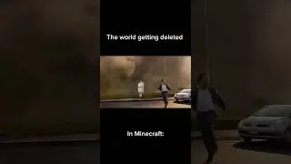 The world getting deleted in Minecraft: