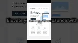 Elevate your online presence now DM us #business #localbusiness #smallbusiness #webdesign #now