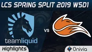TL vs FOX Highlights LCS Spring Split 2019 W5D1 Team Liquid vs Echo Fox by Onivia