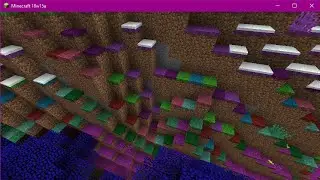 Minecraft 18w15a biome blend glitch