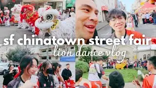 san francisco chinatown street fair 2025 | lion dance vlog