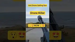 Anti Dron Gatling Gun #shorts #viralmoment #explore #airdefense