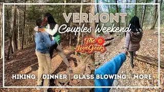 VERMONT COUPLES WEEKEND VLOG | FALL ACTIVITIES | LYE BROOK TRAIL | TESLA RENTAL| BAECATION