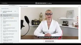 Как пользоваться панелью управления Академии шитья?