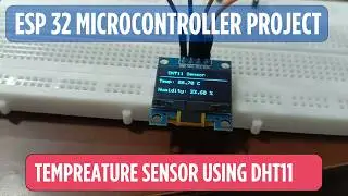 Display Temperature on OLED Using ESP32 & DHT11 Sensor