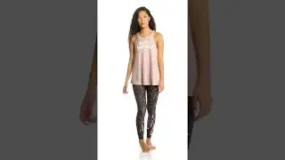Betsey Johnson Hello Beautiful Racerfront Swing Yoga Tank Top | SwimOutlet.com