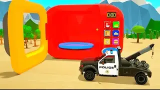 Police Tow Truck 🚓 | Vehicle Name Learning for Kids | Truck Parts & Functions | Toddler Learning