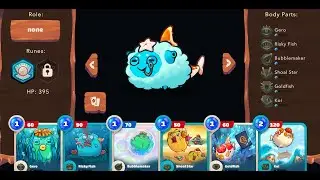 Triple AQUA Axie Origin Meta - Heart of Ocean Rune