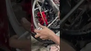 exmotion 4 piston caliper installed on cbr150r