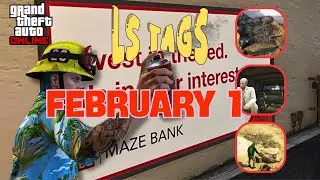 LS TAGS, SHIPWRECK & GUN VAN Locations -FEBRUARY 1| GTA ONLINE