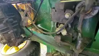 John Deere lt155 drive belt change.