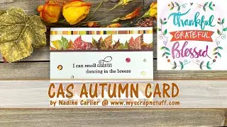 CAS Autumn Card With A Masking Technique