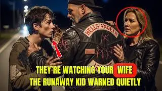 They&rsquo;re watching your wife, the runaway kid warned quietly. The biker did something no one expected