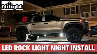 Nilight Rock Light Install | 2023 Chevy Colorado Trail Boss