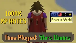 I Maxed An OSRS Account In 5hrs In A 1000x XP Rate World
