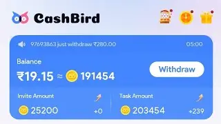 cashbird withdrawal proof 💯%