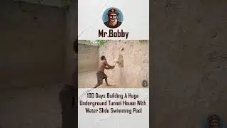 100 DAYS BUILDING A HUGE UNDERGROUND TUNNEL HOUSE WITH SWIMMING POOL | MR.BOOBY #trending