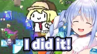 Pekora Can't Believe She beat Smol Ame In Holocure【Hololive / Eng Sub】