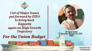 Issues put forward by FIEO to bring back Exports again on High Growth Trajectory for Union Budget