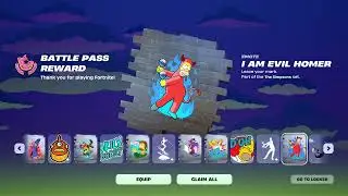 Claiming All Battle Pass Rewards | Fortnite: Chapter 6 - Mini Season 2, Springfield