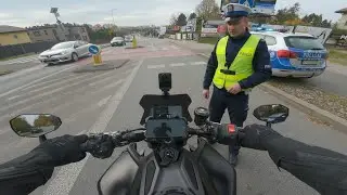 POLICJA VS MOTOCYKLISTA 