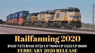 Railfanning 2020 UP & BNSF Train Videos Manifest, Intermodal, AutoRack, Train Race