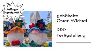 crocheted Easter gnome - completion