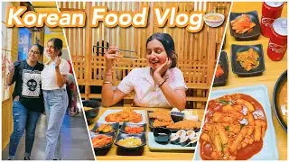TRYING KOREAN FOOD IN INDIA| Gangnam Restaurant | Majnu Ka Tilla | Korean Food Vlog