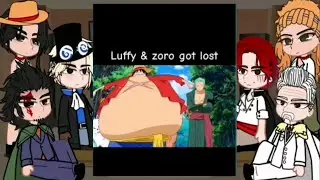 One Piece Group Chat React To Luffy and Zoro Got Lost [] Gacha React 🇯🇵