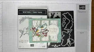 Мастер-класс по созданию открытки Stampin&rsquo; Up! Winterly Tree Tops