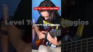 The 10 Levels of Slap Bass #bass #guitar