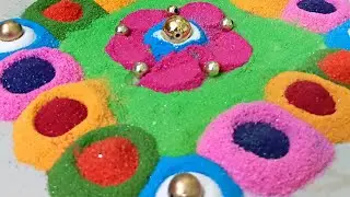 Rangoli for beginners #rangoli #indianart #dialyrangoli #quickrangoli #easyrangoli
