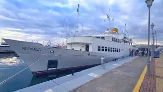 FLISVOS MARINA ATHENS, GREECE, WALKING TOUR, ATHENS CITY WALK, &Mu;&alpha;&rho;ί&nu;&alpha; &Phi;&lambda;&omicron;ί&sigma;&beta;&omicron;&upsilon;, 4k