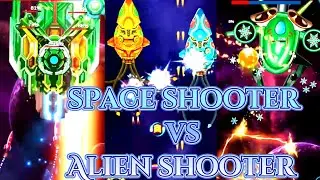 Galaxy Attack Alien Shooter vs Space Shooter: All Bosses Comparison: The Ultimate ShowDown