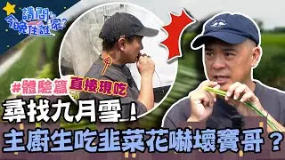尋找九月雪！主廚生吃韭菜花嚇壞竇哥？驚嘆：有夠甜！【請問 今晚住誰家】體驗篇 20221020 EP634 Part1 竇智孔 黃鐙輝