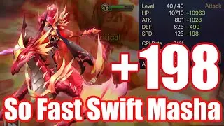 The Power Swift Speed +198 Masha, which good swift or Vio?【Summoners War RTA】