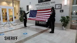 WCSO Honor Guard Flag-Folding Ceremony for Todd Anderson