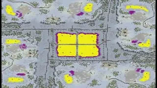 Some Rambo 1v1; 2v2v2v2 on Yellow Snow Gardens, Polyanthus, Multi Roads - Red Alert 2 Yuri's Revenge