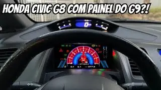 Painel Digital do Civic G9 no Civic G8 com RealDash