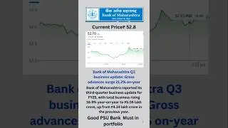 #bankofmaharastra #beststockforlongterminvestment #wealthbuilder #psubank