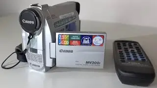 2000 Canon DM-MV300i MiniDV Camcorder Tape Rewind