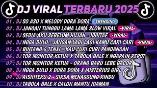 DJ TIKTOK TERBARU 2025🎵DJ SO ASU X MELODY DORA DORA🎵DJ JANGAN TUNGGU LAMA LAMA || FULL ALBUM