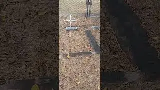 Forgotten cemetery at rest area in Ozark Arkansas 